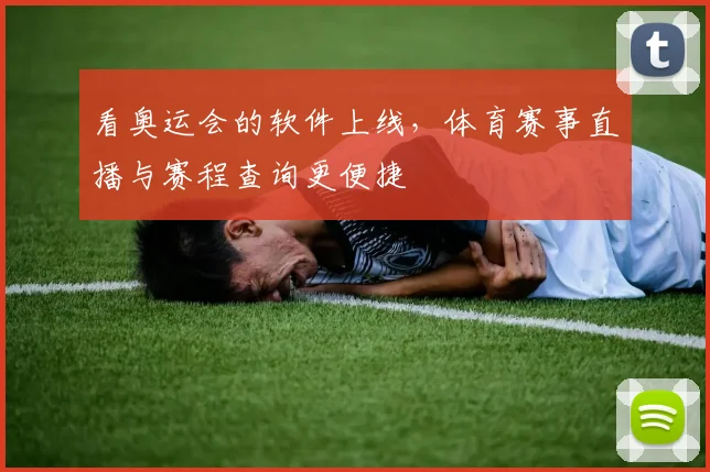 看奥运会的软件上线,体育赛事直播与赛程查询更便捷