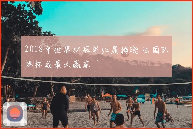 2018年世界杯冠军归属揭晓 法国队捧杯成最大赢家_1